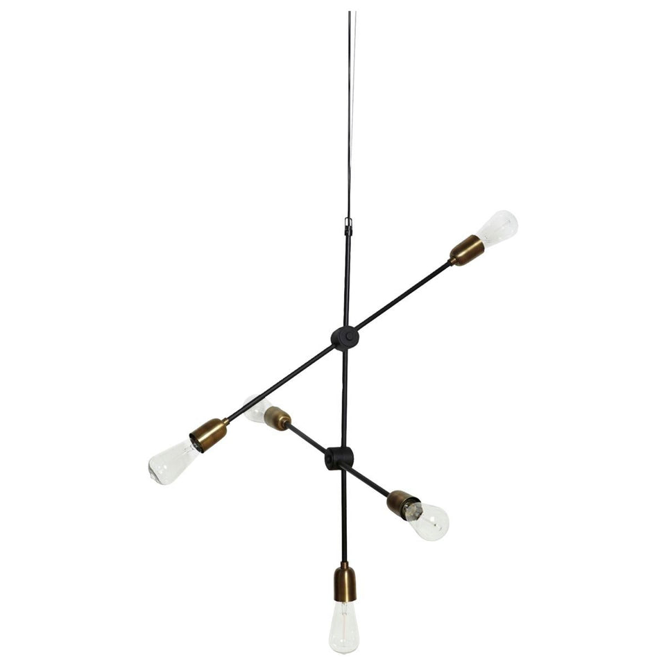 House Doctor Lampe, HDMolecular, Schwarz/Messing
