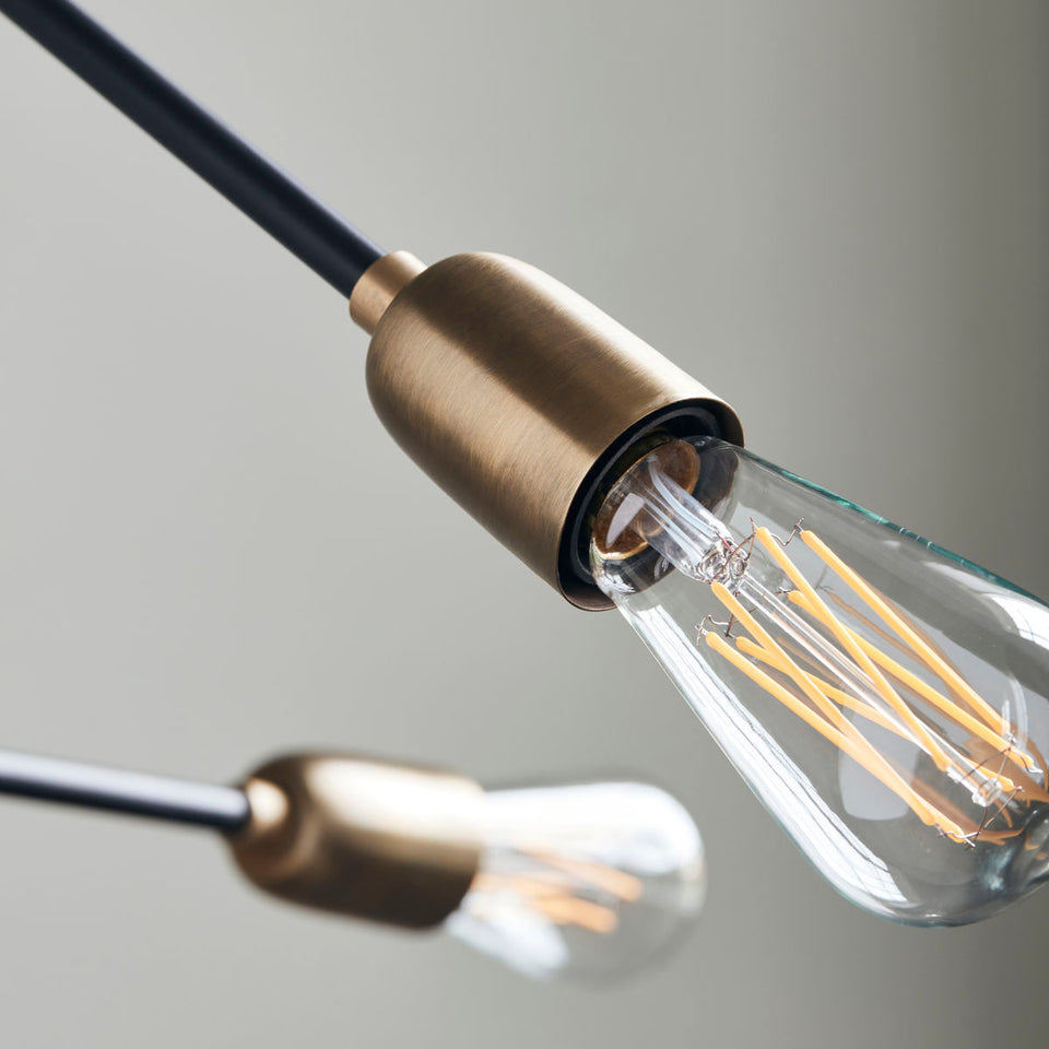 House Doctor Lampe, HDMolecular, Schwarz/Messing