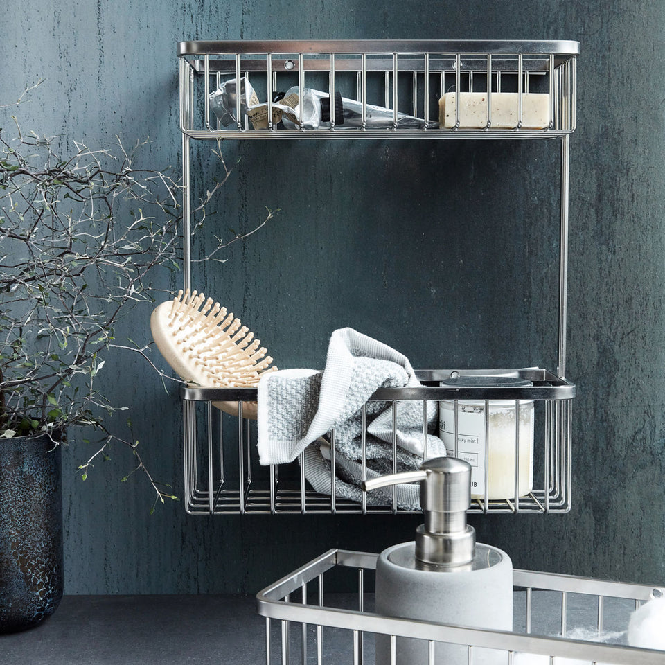 House Doctor Korb, HDBath, Single, Silber-Finish