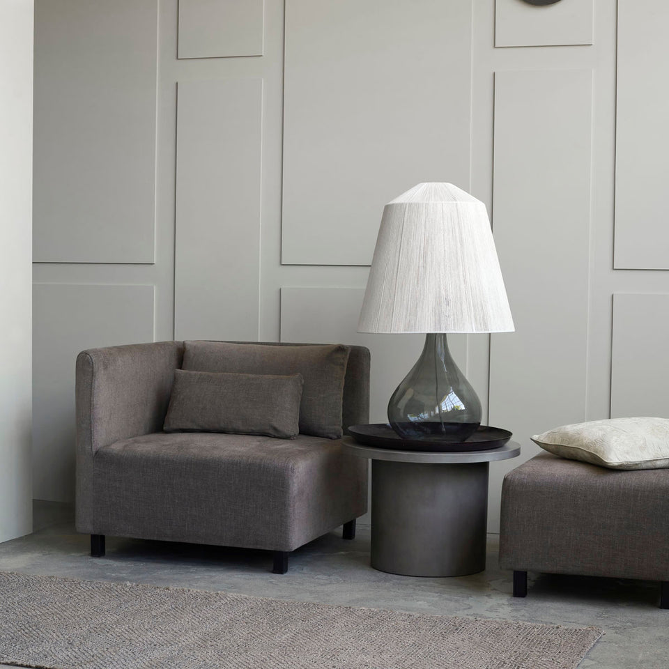 House Doctor Pouf, HDHazel Night, Grau/braun