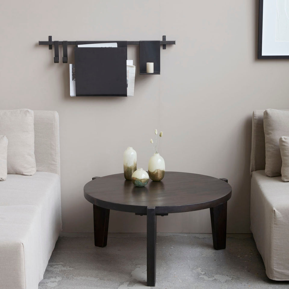 House Doctor Couchtisch, Bali, Schwarze Beizung