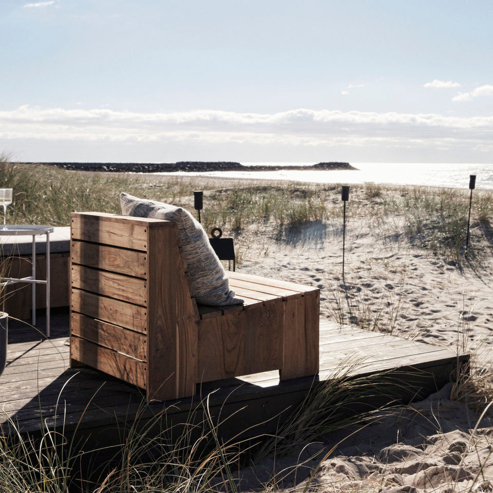 House Doctor Lounge-Sessel, HDWoodie, Natur