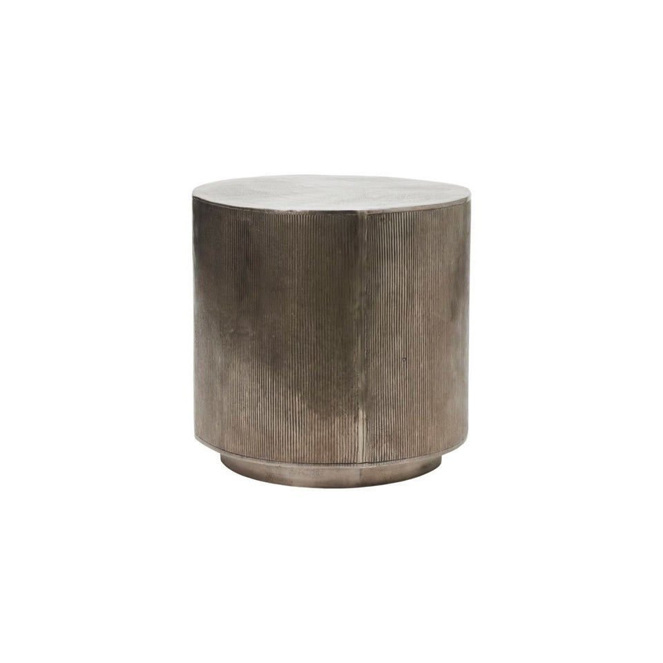 House Doctor Couchtisch Rota, Gebürstetes Silber, 50 x 50