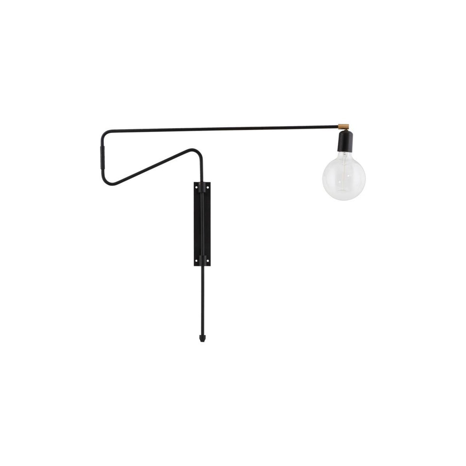 House Doctor Wandleuchte Swing, Schwarz