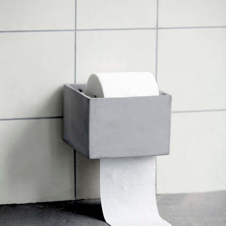 House Doctor Toilettenpapierhalter, HDCement, Grau