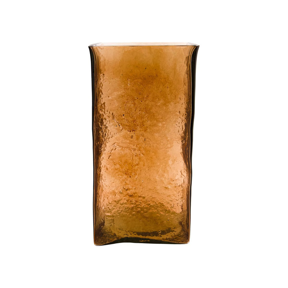 House Doctor Vase, Square, Amber