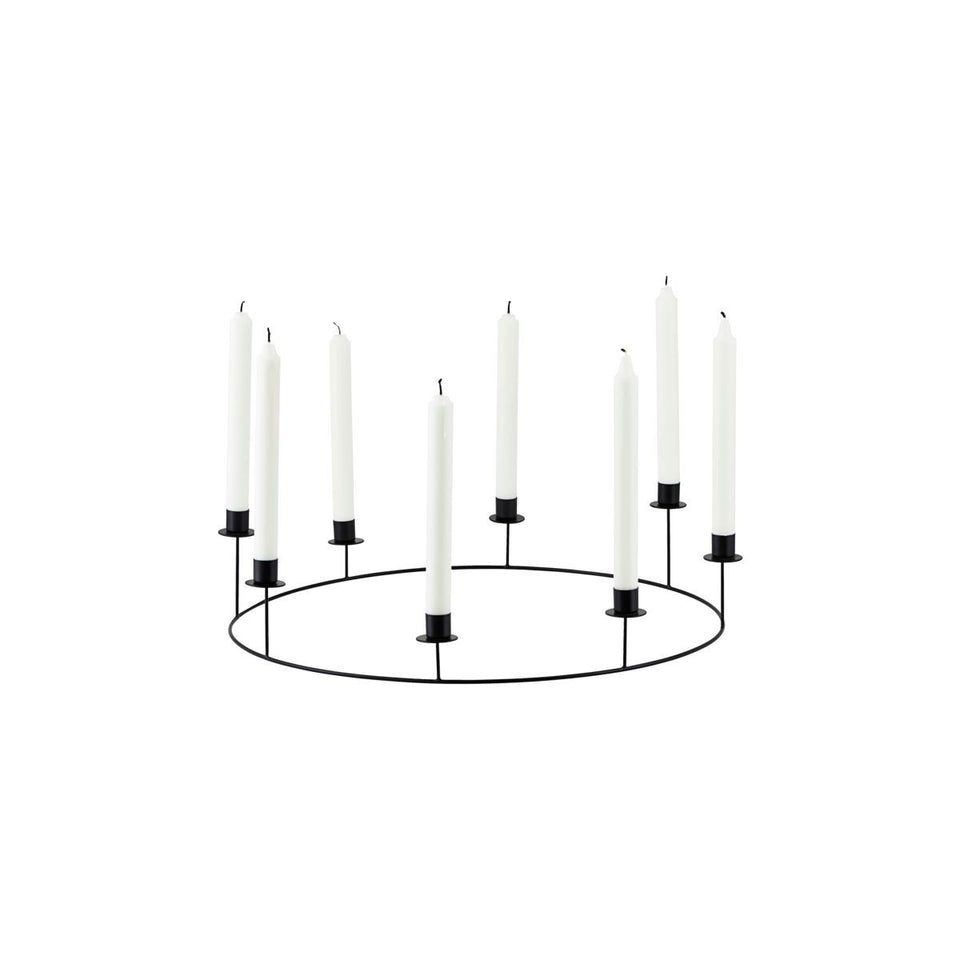 House Doctor Kerzenständer, HDRing, Schwarz