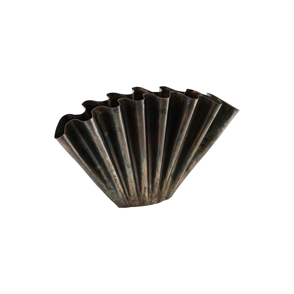 House Doctor Vase, HDFlood, Antikes braun